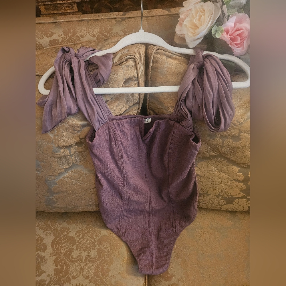 NWOT Intimately By Free People Lola Mauve Bodysuit